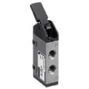 EMERSON ? AVENTICS Lever Pneumatic Manual Control Valve ST Series, ISO 228 G 1/8, 5/2 Valve Function, Stainless 0820403005