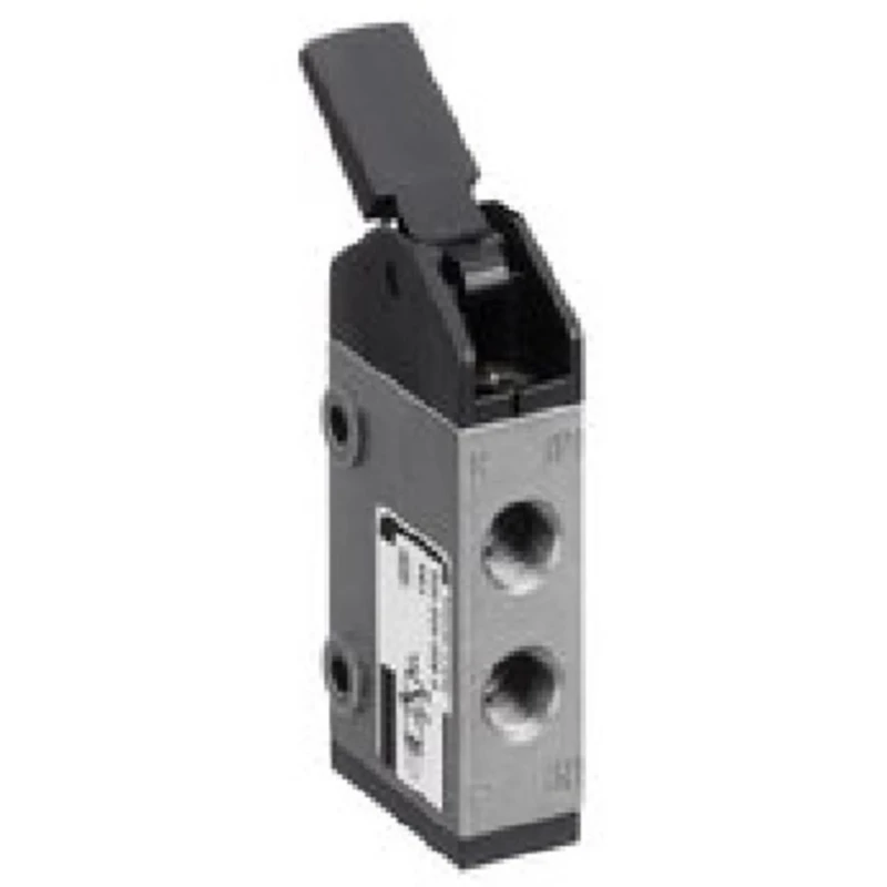 EMERSON ? AVENTICS Lever Pneumatic Manual Control Valve ST Series, ISO 228 G 1/8, 5/2 Valve Function, Stainless 0820403005
