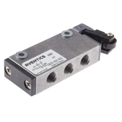 EMERSON ? AVENTICS Roller Pneumatic Manual Control Valve ST Series ISO 228 1/8 in 5/2 Function 0820403002