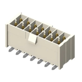 Samtec IPL1 Series Straight Surface PCB Header, 4 Contacts, 2.54 mm Pitch, 2 Row, Shrouded IPL1
