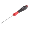 Wiha Slotted Screwdriver, 80 mm Blade, VDE/1000V Approved, Bi-Material Handle, Chrome Vanadium Molybdenum Steel Blade 00686