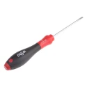 Wiha Slotted Screwdriver, 80 mm Blade, VDE/1000V Approved, Bi-Material Handle, Chrome Vanadium Molybdenum Steel Blade 00686