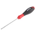 Wiha Slotted Screwdriver, 100 mm Blade, Bi-Material Handle, VDE/1000V Approved, 211mm Overall 00692