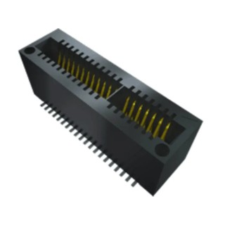 Samtec MEC1 Series Straight Edge Connector Female, Surface Mount, 16 Contacts, 1 mm Pitch, 2 Row, Solder 