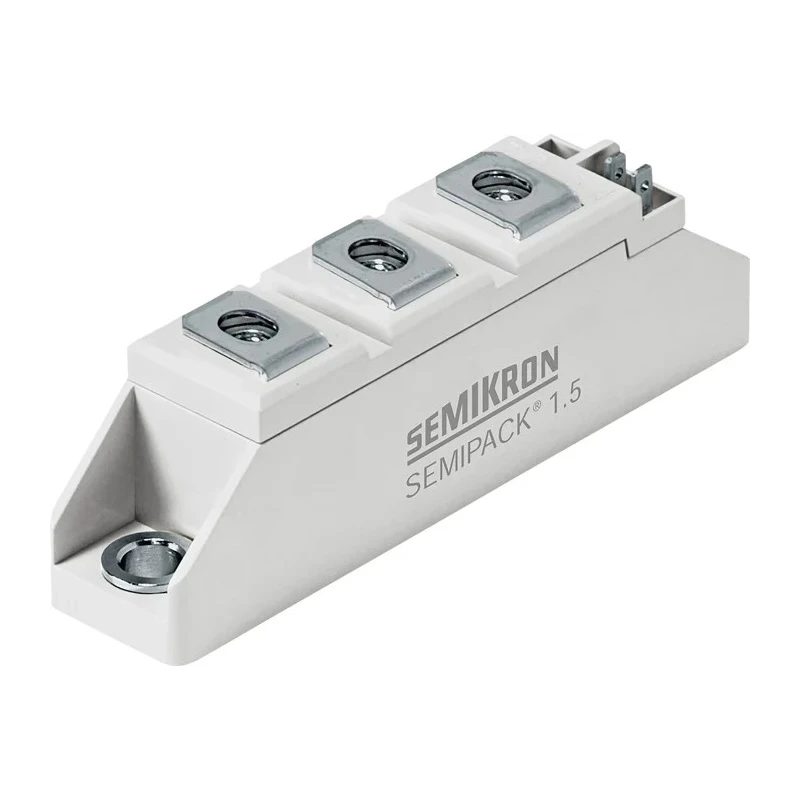 Semikron Danfoss Dual Thyristor Module 1200 V 40 A 1 kA SEMIPACK 1 SKKT 42B12 E