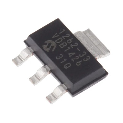 Microchip 5-Channel Low Dropout Voltage Regulator 3.3V, 500mA, Surface Mount SOT-223 3-Pin TC1262-3.3VDB