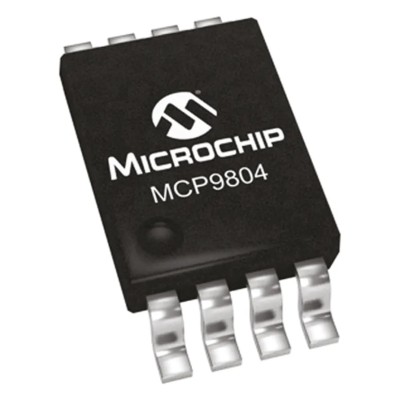 Microchip MCP9804 Series Digital Output Temperature Converter SMBus Serial-I2C ±1°C 8-Pin MSOP MCP9804