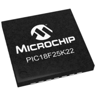 Microchip 8-Bit PIC18F Microcontroller, 16 MHz Clock, 32.768 kB Flash, 1.54 kB RAM, 28-Pin QFN PIC18F25K22-I/ML