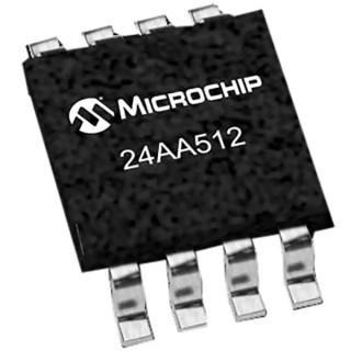 Microchip 512 kB Serial EEPROM 900 ns 8-Pin SOIC Serial-I2C 24AA512-I/SN