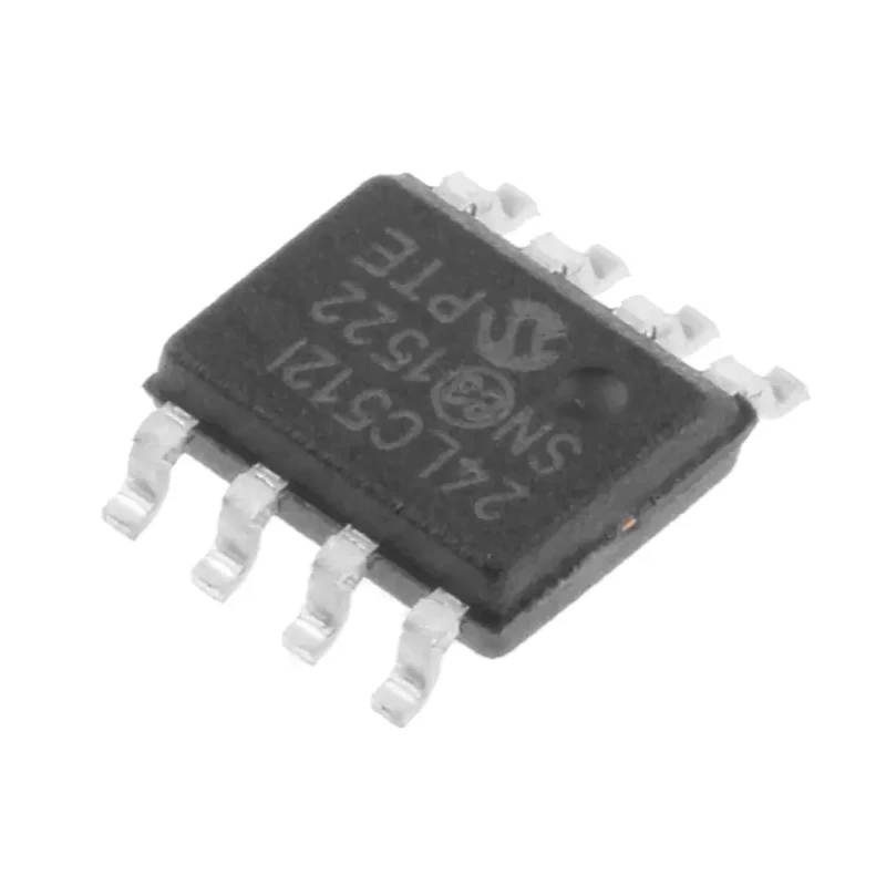 Microchip 512 kB Serial EEPROM, 900 ns Access Time, 8-Pin SOIC Serial-I2C 24LC512-I/SN