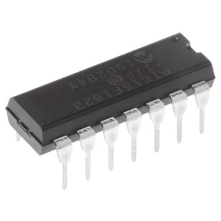 Microchip 8-bit PIC Microcontroller PIC16F1823-I/P, 32 MHz, 3.5kB FLASH, 14-Pin PDIP