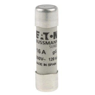 Eaton 16A 500V AC Ceramic Cartridge Fuse, 10 x 38 mm, Series C10G C10G16