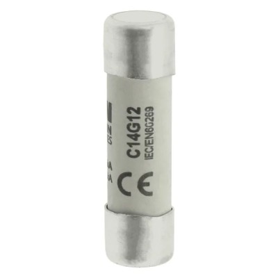 Eaton 12A Ceramic Cartridge Fuse, 14 x 51 mm C14G12