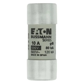 Eaton 10A Ceramic Cartridge Fuse 22 x 58 mm 690V AC Class gG C22G10