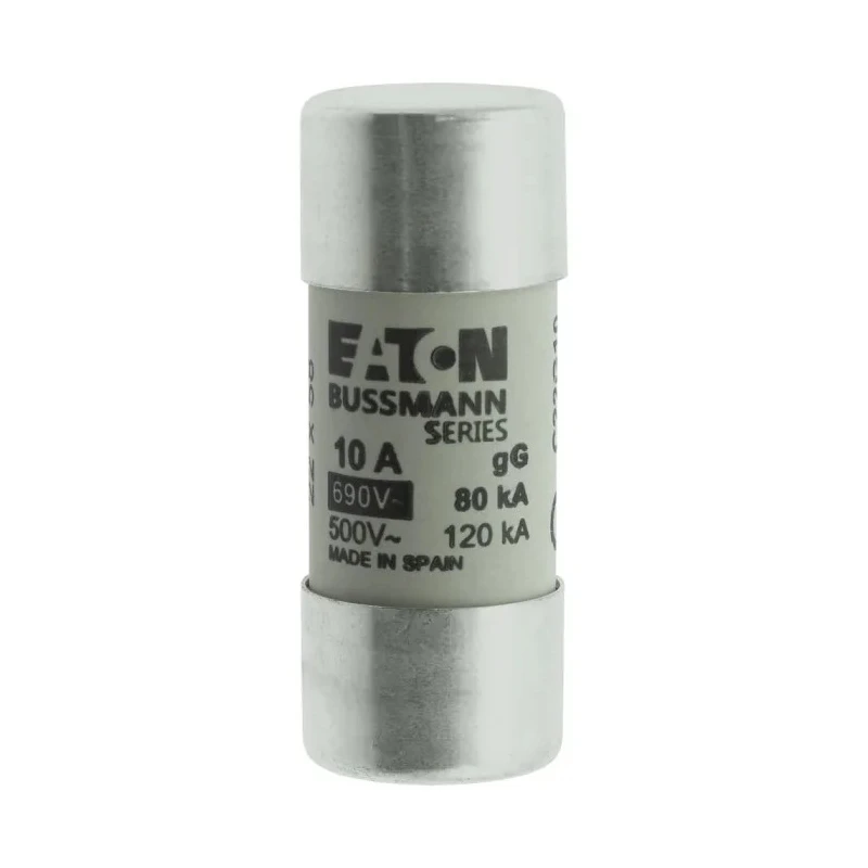 Eaton 10A Ceramic Cartridge Fuse 22 x 58 mm 690V AC Class gG C22G10