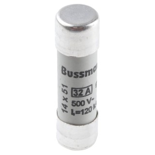 Eaton Ceramic Cartridge Fuse 32A 500V AC, 14 x 51 mm, gG/gL Application Class C14G32