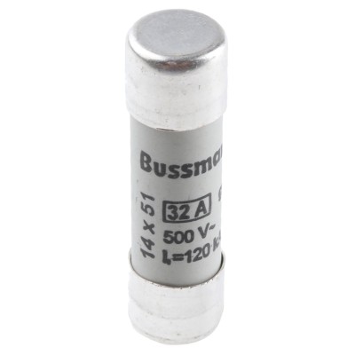 Eaton Ceramic Cartridge Fuse 32A 500V AC, 14 x 51 mm, gG/gL Application Class C14G32