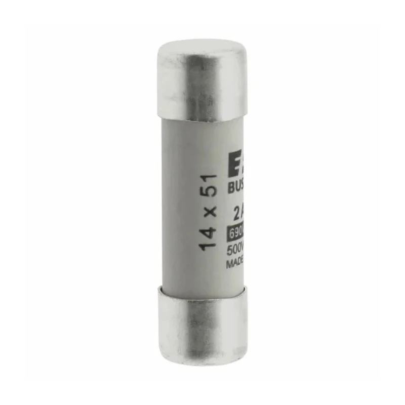 Eaton 2A Ceramic Cartridge Fuse, 14 x 51 mm, High Breaking Capacity 80 kA at 690V AC C14G2