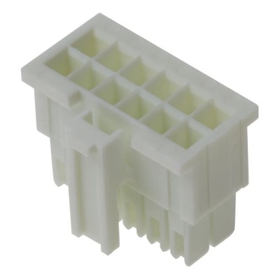 Samtec IPD1 Female Crimp Connector Housing 2.54 mm Pitch 12 Way 2 Row Straight 