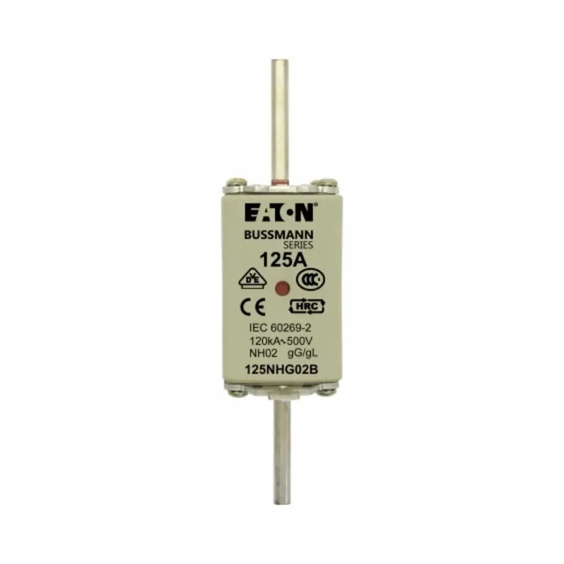 Eaton 125A Centred Tag Fuse NH2 500V AC High Rupture Capacity Dual Indication 125NHG02B