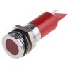 RS PRO Red Panel Mount Indicator 24V dc 20mA Solder Tab Termination IP67 Flush Bezel 703-8829