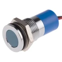 RS PRO Blue Panel Mount Indicator 220V ac 3mA Lead Wire Termination IP67 Flush Bezel 703-8964