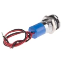 RS PRO Blue Panel Mount Indicator 220V ac 3mA Lead Wire Termination IP67 Flush Bezel 703-8964