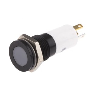 RS PRO Panel Mount Indicator, 24V DC, 20mA, IP67 Flush Bezel, Solder Tab Termination, 35.6mm Length 703-8923