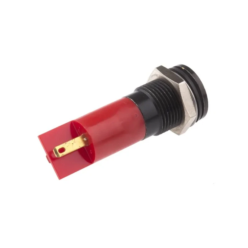 RS PRO Red Panel Mount Indicator, 220V AC, 3mA, Solder Tab Termination, IP67, Flush Bezel 703-8901