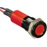 RS PRO Red Panel Mount Indicator 12V DC 20mA Lead Wire Termination IP67 Flush Bezel 703-8989