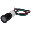 RS PRO Panel Mount Indicator 12V dc 20mA Lead Wire Termination IP67 Flush Bezel 703-9033