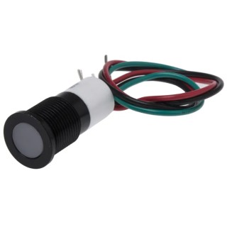 RS PRO Panel Mount Indicator 12V dc 20mA Lead Wire Termination IP67 Flush Bezel 703-9033