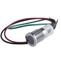 RS PRO Panel Mount Indicator 24V dc 20mA Lead Wire Termination Flush Silver Bezel IP67 IP67