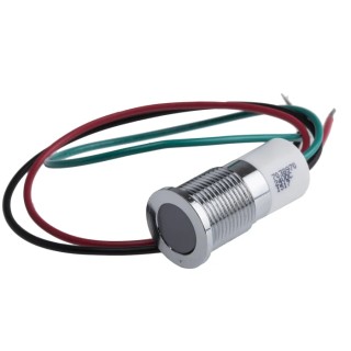 RS PRO Panel Mount Indicator 24V dc 20mA Lead Wire Termination Flush Silver Bezel IP67 IP67