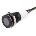 RS PRO Panel Mount Indicator 24V dc 20mA Lead Wire Termination IP67 Flush Bezel 703-9036