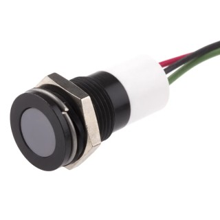 RS PRO Panel Mount Indicator 24V dc 20mA Lead Wire Termination IP67 Flush Bezel 703-9036