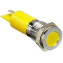 RS PRO Yellow Panel Mount Indicator 36V dc 6V dc 20mA Solder Tab Termination IP67 Flush Bezel 703-9042