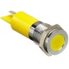 RS PRO Yellow Panel Mount Indicator 36V dc 6V dc 20mA Solder Tab Termination IP67 Flush Bezel 703-9042