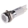 RS PRO White Panel Mount Indicator, 36V dc, 6V dc, 20mA, Solder Tab Termination, IP67, Flush Bezel, 14mm Mount Hole 703-9055