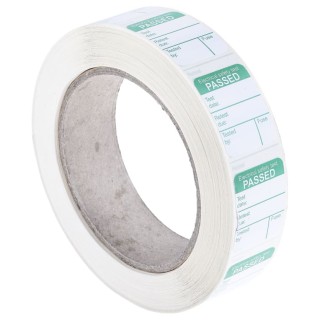 Megger PAT Testing Label for Use With PAT 400, Adhesive Backing, 1000 Labels Roll 1000-971