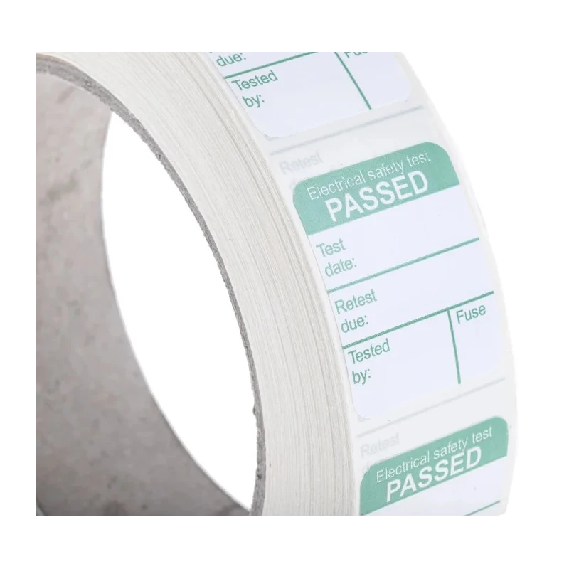 Megger PAT Testing Label for Use With PAT 400, Adhesive Backing, 1000 Labels Roll 1000-971