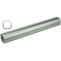 Bosch Rexroth Silver Aluminium Round Tube 2000 mm Length, 28 mm Diameter, 4 Grooves, Series EcoShape 3842996191/2000