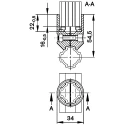 Bosch Rexroth 90° Connector Connecting Component for Strut Profile 28 mm Groove Size D28 mm 3842541173