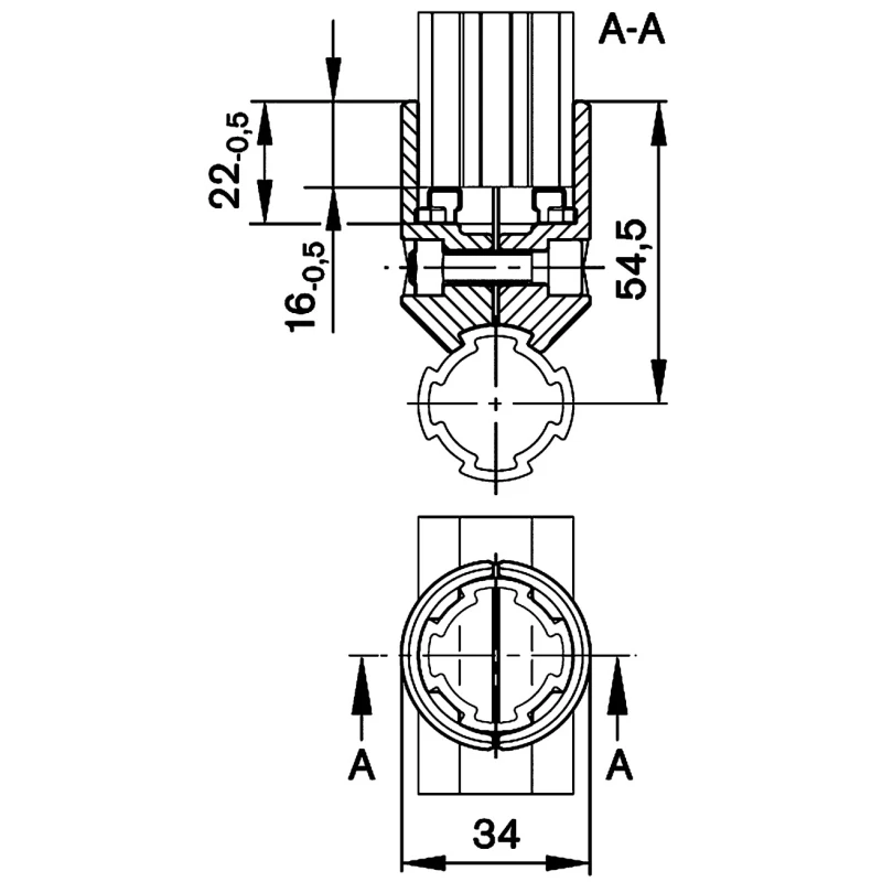 Bosch Rexroth 90° Connector Connecting Component for Strut Profile 28 mm Groove Size D28 mm 3842541173