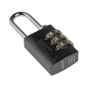 ABUS Aluminium, Steel Combination Padlock Weatherproof 3 mm Shackle 20 mm Body 145/20 Titanium