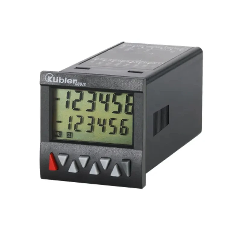 Kubler 12 Digit LCD Preset Panel Mount Counter, Lock Reset, Max Switching Voltage 250 Vac / 110 Vdc, 3 A 6.908.0100.3A0