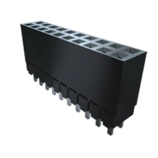 Samtec ESW Series Straight Through Hole PCB Socket 10-Contact 2 Row 2.54 mm Pitch 5.2A 550V ESW-105-12-S-D