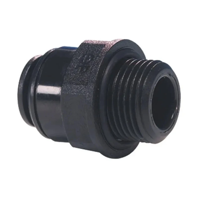 John Guest PM Series Pneumatic Fitting 4mm Push-in, Male Thread, 1/8 in G, Acetal Copolymer, 16 bar, 65°C PM010411E