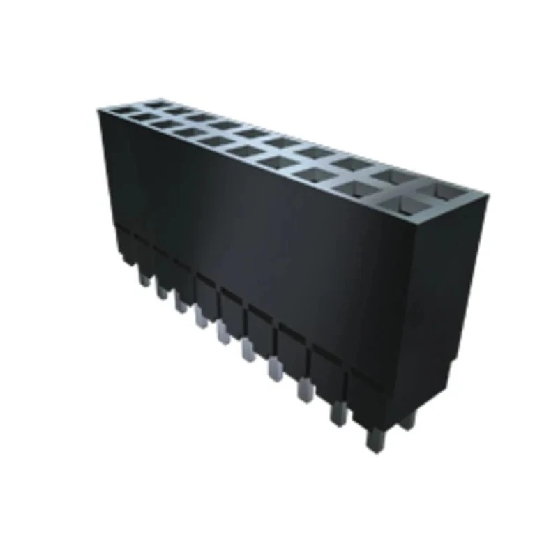 Samtec ESW Series Straight Through Hole PCB Socket 10-Contact 2 Row 2.54 mm Pitch Solder ESW-105-12-G-D