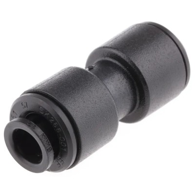John Guest PM Series Acetal Copolymer Pneumatic Equal Straight Connector Push-in 6 mm to 6 mm PM0406E